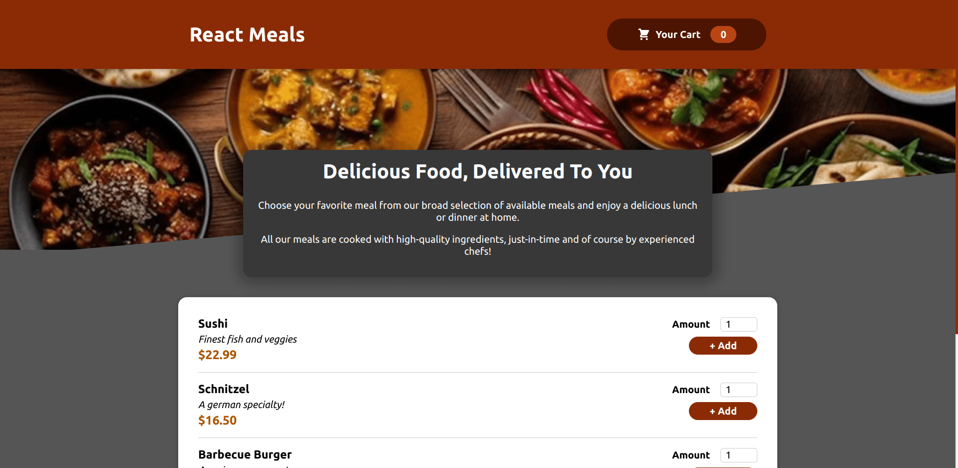Food Order Application